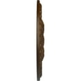 thumbnail image 4 of Ekena Millwork 27 7/8"OD x 3 7/8"ID x 2 1/2"P Tomango Egg & Dart Ceiling Medallion (Fits Canopies up to 6 3/4"), Hand-Painted Root Beer Crackle, 4 of 6