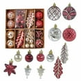 thumbnail image 2 of Vrorvz Christmas Ornaments Set Decorative Octagonal Star with Hanging Rope Pearl Accents for Wreaths Garlands Table Centerpieces Vacation Home Decor Shatterproof Ornament Balls 9.4in Red, 2 of 7