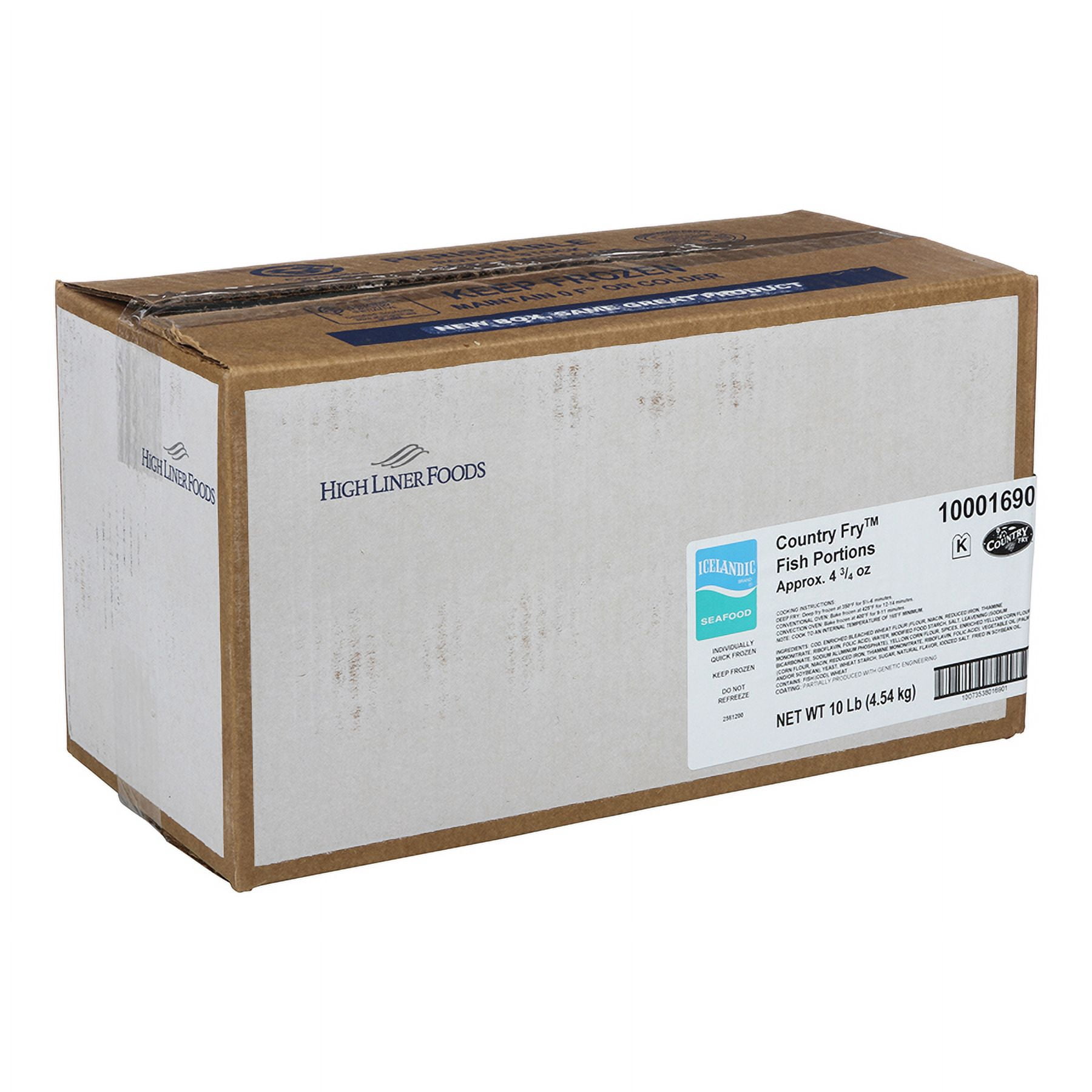 Icelandic Seafood Country Fry Battered Cod 5lbs (PACK OF 2)