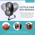 thumbnail image 4 of O2COOL 4" USB Powered Desk Fan with Adjustable 360° Tilt and Rubber Grip Feet - Black, 4 of 7