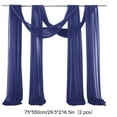 thumbnail image 2 of Taicans 2 Panels Wedding Arch Draping Fabric,2.5Ft x 18Ft Navy Drapes Sheer Backdrop Curtain for Bridal Shower Backdrop Outdoor Party Arches Church Ceremony Decoration, 2 of 3
