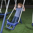 XDP Recreation Fun AllMighty Steel Swing Set with Super Disc Swing, Stand R Swing, Glider
