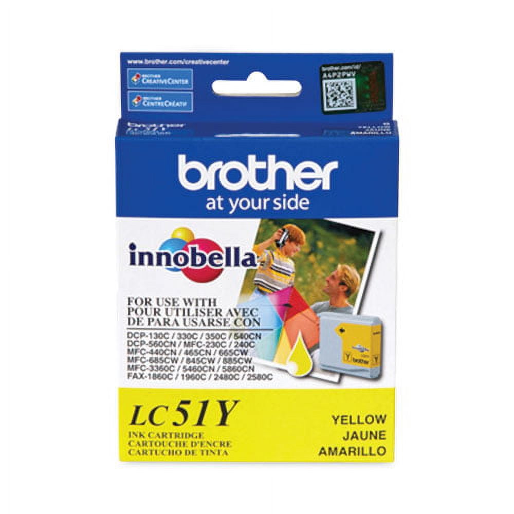 LC51Y Innobella Ink, 400 Page-Yield, Yellow LC51Y Innobella Ink, 400 Page-Yield, Yellow