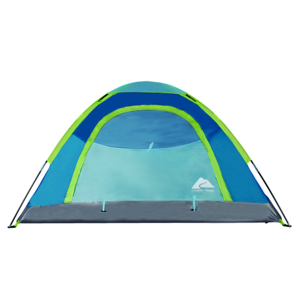 Ozark Trail 2Person Outdoor Tent with Waterproof Floor and Detachable Rain Fly, 6' x 4