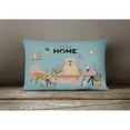 thumbnail image 4 of Carolines Treasures CK7969PW1216 Fawn English Bulldog Sweet Home Canvas Fabric Decorative Pillow 12H x16W multicolor, 4 of 4