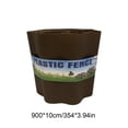 thumbnail image 3 of weibbin Plastic Mini Garden Fence Yard Border Edging for Flower Bed Bronze 354x3.9in, 3 of 6