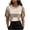 Black, variant on Paiwinds Women's Round Neck Short Sleeve Top Casual Solid Color Blouse Soft Polyester