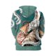 thumbnail image 3 of Sudadera con capucha de gran tamaño para hombre, ropa de calle suelta con estampado de trébol, cefalopod, Harajuku, ropa con bolsillo para el día de Santa Pa e Irlanda, 3 of 3