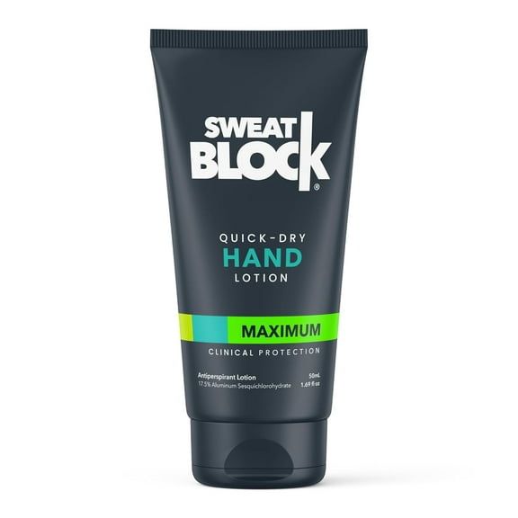 SweatBlock Antiperspirant Lotions for Dry Hands - Quick-Dry Formula, 1.69 fl oz