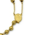 thumbnail image 2 of BEBERLINI Traditional Rosary Necklace Five Decade Stainless Steel Catholic Prayer Beads 8mm, 2 of 5