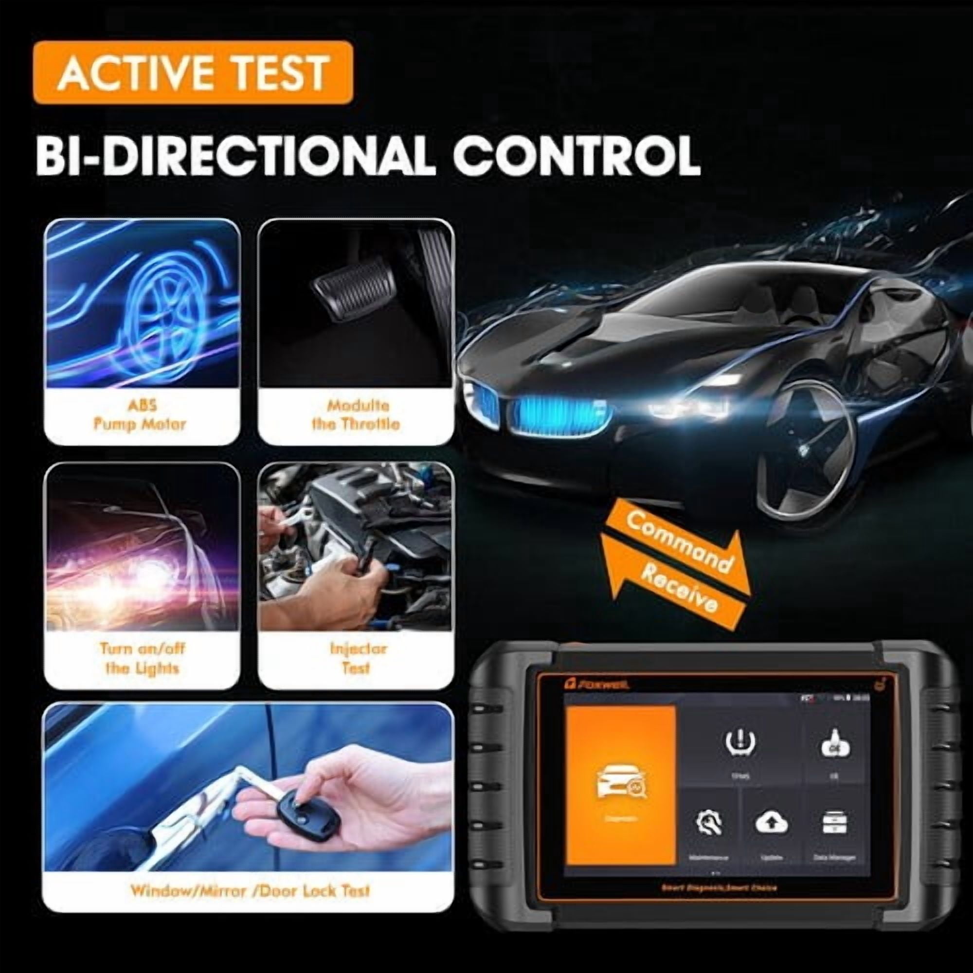 [Second Hand] FOXWELL Bidirectional Car OBD2 Scanner Diagnostic Tool TPMS+Gift: S/t/y/l/u/s Pen