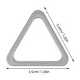thumbnail image 2 of IDEANATEGRATE 10Ud Hebillas Triangulares Metálicas Plateadas Para Proyectos De Joyería, 2 of 8