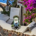 thumbnail image 4 of Resina escultura patio patios estatua gracioso mini estatuilla decoración hogar al aire libre arte decoración artesanal regalos Inevent HA030571-00B, 4 of 7