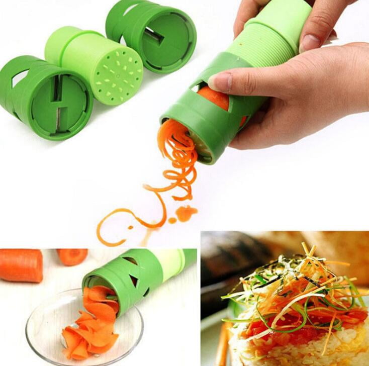 Home Spiral Vegetable Shred Slicer Spiralizer Fruit Cutter Peeler Kitchen Tools