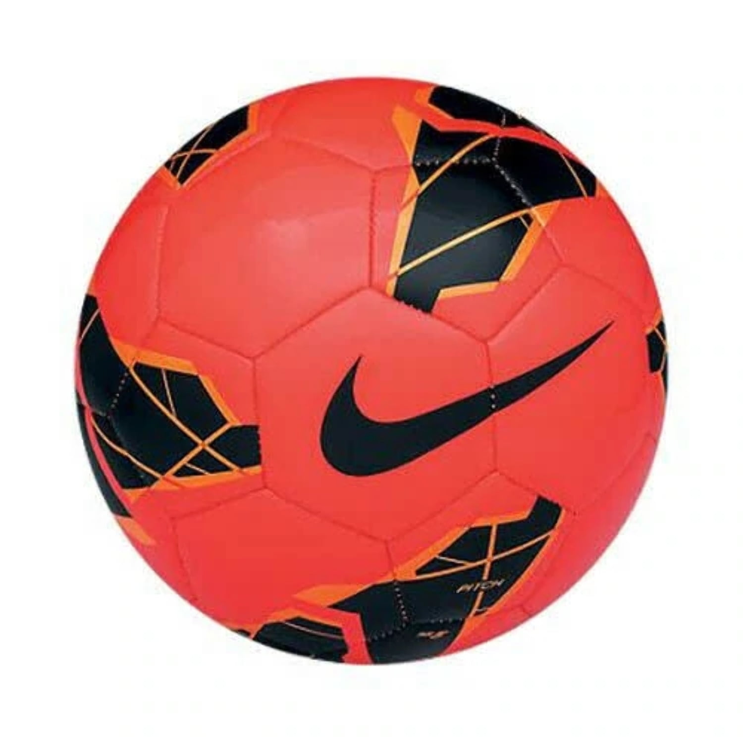 Mensajero Esplendor hacer los deberes Nike Pitch Soccer Ball 2013 - Red/Black/Orange 4 - Walmart.com
