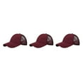 thumbnail image 3 of Gorra de béisbol Qarigey duradera de algodón Sombrero elegante y transpirable con correa ajustable CC636-2vino rojo, 3 of 6