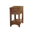 thumbnail image 1 of Bowery Hill Table d'Appoint Design Signature par 1-Tiroir Marron, 1 of 5