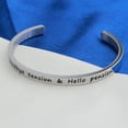 thumbnail image 3 of Retirement Gift Goodbye Tension Hello Pension Cuff Bangle Happy Retirement Bracelet Gift For Parents Grandma Nurse Teacher, 3 of 5