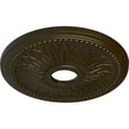 thumbnail image 3 of Ekena Millwork 18"OD x 3 3/4"ID x 1 1/2"P Bailey Ceiling Medallion (Fits Canopies up to 5 3/4"), Hand-Painted Green Gold, 3 of 6