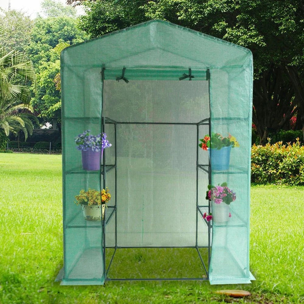New Walk In Clear Spare Greenhouse Cover Replacement Pvc Only For Garden Grow 