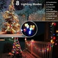 thumbnail image 5 of Solar Powered String Lights, Twinkle Star 72ft 200 LED Outdoor Christmas Fairy String Lights, Fairy Tree Light for Party Garden Wedding Yard Decor （Colorful), 5 of 9