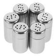 thumbnail image 2 of Oraceous 4pcs Salt And Pepper Shakers Kitchen Spice Shaking Jar Metal Condiment Dispenser Portable Small Salt Shaker Pepper Shaker For Camping Travel, 2 of 11