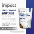 thumbnail image 3 of Impact Products Erythritol Allulose Monk Fruit Sweetener Zero Calorie Sugar Substitute for Vegan, Keto Diets, 2 lbs, 3 of 6