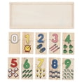 thumbnail image 3 of Jouets Casse-Tête pour Enfants 3 Ensembles Peinture en Bois Sûre Casse-Tête pour Enfants Intelligence Petit Nombre Tableau d'Apprentissage, 3 of 8