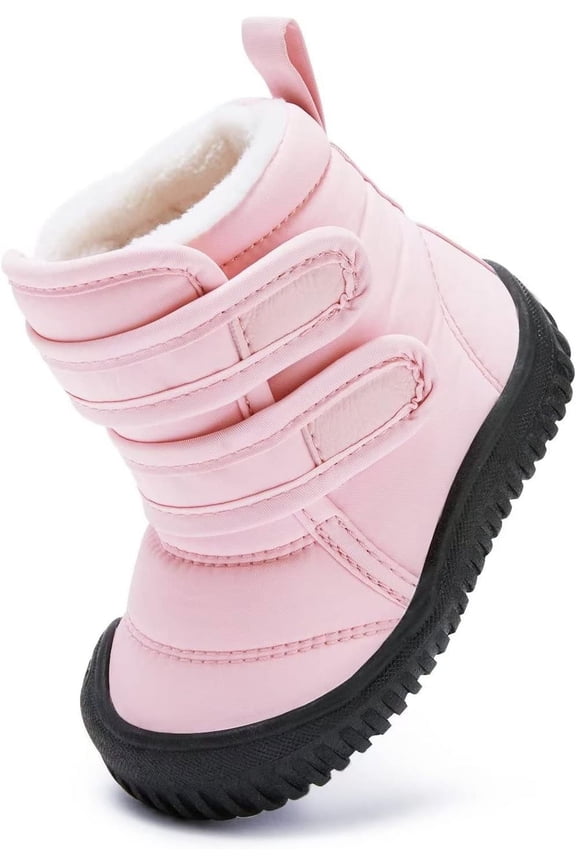 LIhncine Baby Snow Boots Water-Resistant Winter Boots for Toddlers 12-18 Months,1-4Years