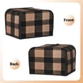 thumbnail image 4 of Toasting Machine Cover 4 Pieces 12.4×10.6×8.3in Dust-Proof Explosion-Proof Waterproof And Wear-Resistant Hollow Bottom Saddlebrown Buffalo Plaid Check Tartan Scotland_1, 4 of 7