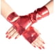 thumbnail image 5 of pares de guantes cortos de charol negro brillante sin dedos disfraz de Halloween Punk Cos Jumping Hip Hop Dance guantes (negro + rojo), 5 of 5