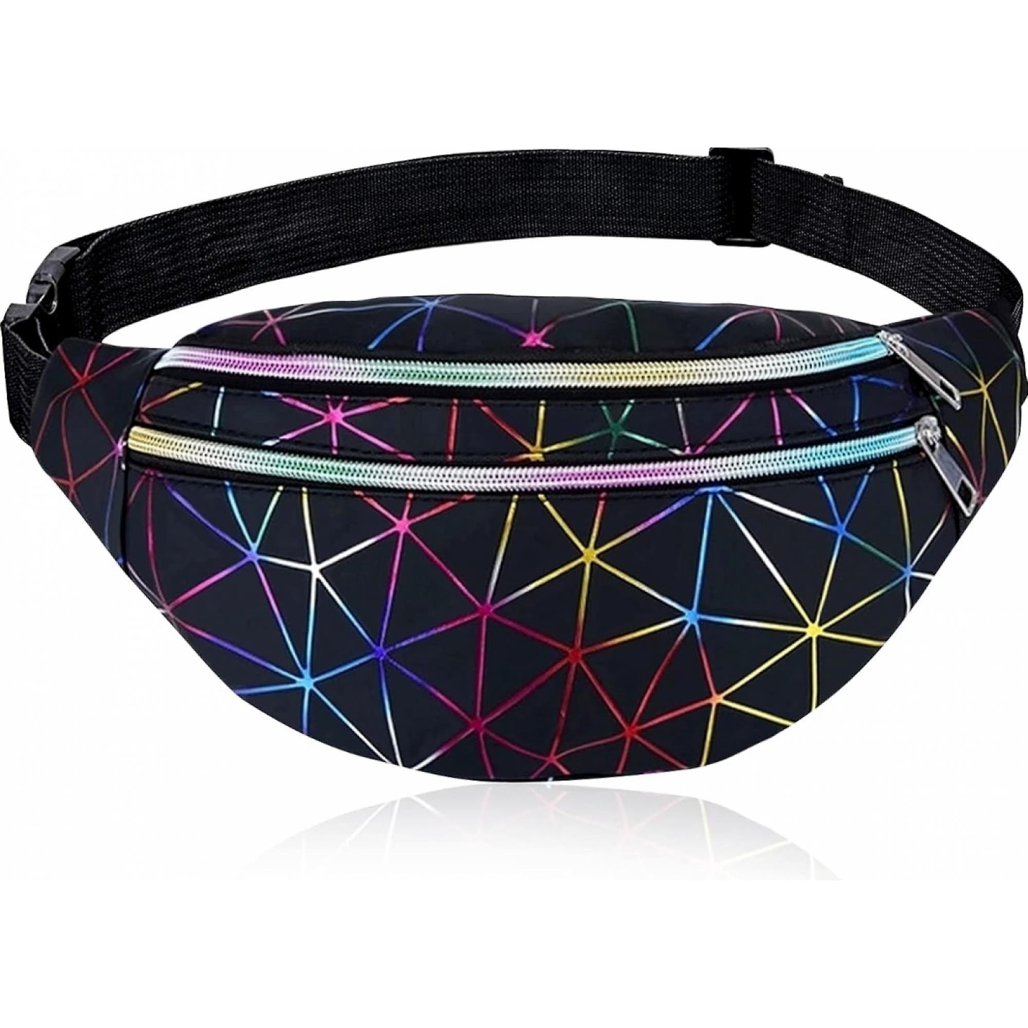 Geometric holographic fanny pack hotsell