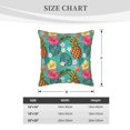 thumbnail image 4 of Xecao Pineapple Print Soft Velvet Decorative Throw Pillow Covers, Square Cushion Cases for Bed, Sofa, Living Room, Car, and Indoor Outdoor Use-18"x18", 4 of 8