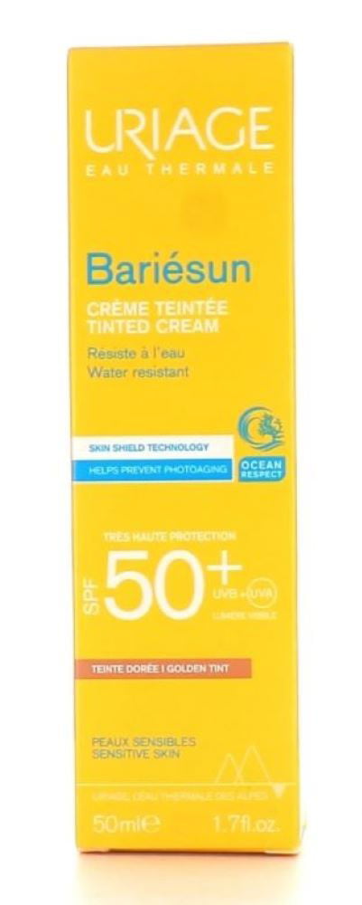 BARIÉSUN SENSITIVE SKIN CREAM GOLD TINTED SPF 50 +, very high protection  Sunscreen, SPF 50 +, tinted golden. - 50 ml tube
