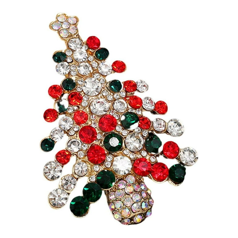 Elegant Christmas Brooch Pins Cloth Decorative Accessories