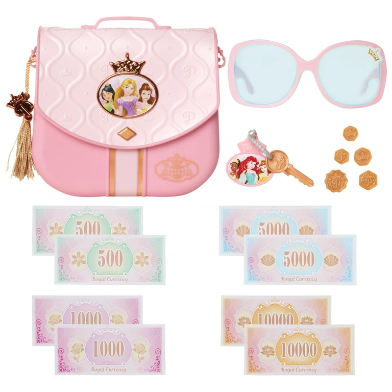 Disney Princess Style Collection World Traveler Purse Set with 15 Pieces for Girls Ages 3