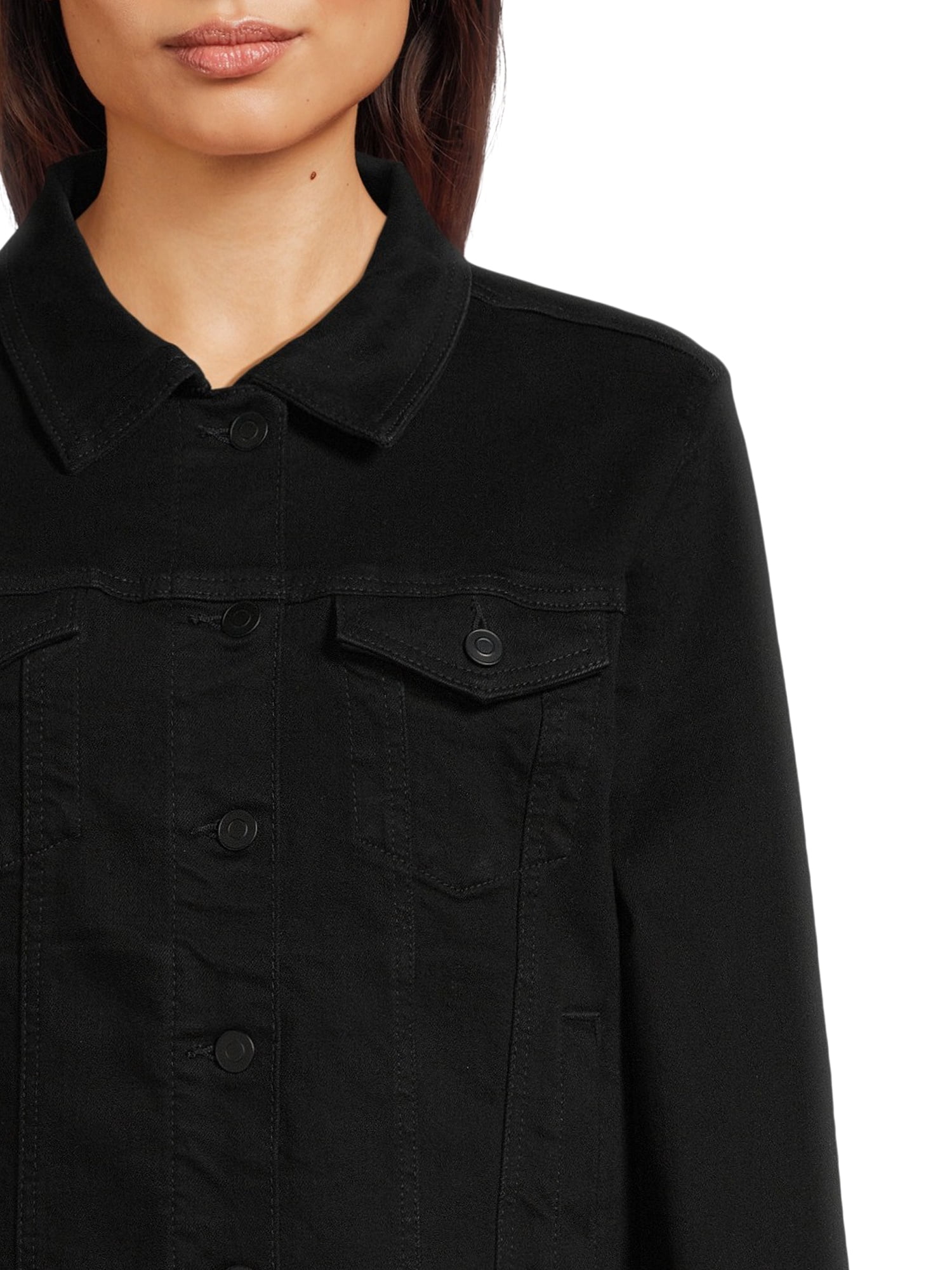Time and Tru Women's and Women's Plus Denim Jacket, Sizes XS-4X