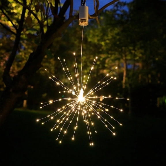 Hanging Firework Light 8 Mode Remote Control Battery Powered Fairy Light,Decoration Lights For Garden,Yard,Holiday,Wedding,Party