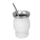 thumbnail image 1 of Taza de Té de Calabaza Cuchara aislada de Acero inoxidable Cepillo de Paja Para Café Vino, 1 of 7