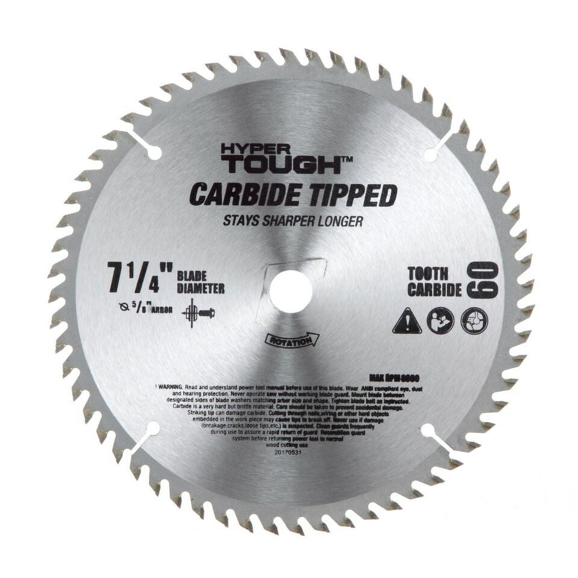 4 Pieces 7-1/4 inch Wood Cutting Carbide Tipped Steel Circular Saw Blades