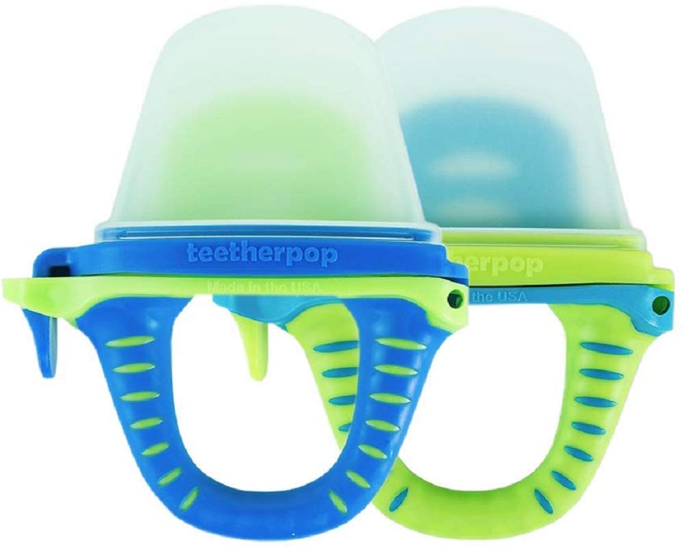 teetherpop New 2 Pack Fillable, Freezable Baby Teether for