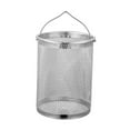 thumbnail image 3 of Tnarru Stainless Steel Fry Basket Chicken Frying Basket Multifunctional Colander with Handle for Dumplings Fruit Straining Spaghetti 12cmx14.8cm, 3 of 8