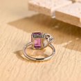 thumbnail image 5 of Jewelerix Plated White Gold Pear Cut Ring 2 CT Emerald Moissanite Diamond Engagement Ring Comfort Fit Wedding Gift For Her, 5 of 6