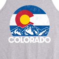thumbnail image 2 of Instant Message - Retro Colorado Flag Mountains - Men's Jersey Tank Top, 2 of 5