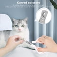 thumbnail image 3 of Pink Angled Pet Nail Clippers with Curved 50° Tips - Stainless Steel Sharp Blades for Safe, Quick Claw Trimming of Cats, Kittens, Small Dogs, Rabbits, Hamsters & Small Animals - Rubber-Coated, 3 of 6