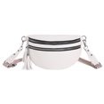 thumbnail image 1 of Bolso cruzado informal para mujer, riñonera con correa para guitarra, riñonera para niña (blanco), 1 of 9