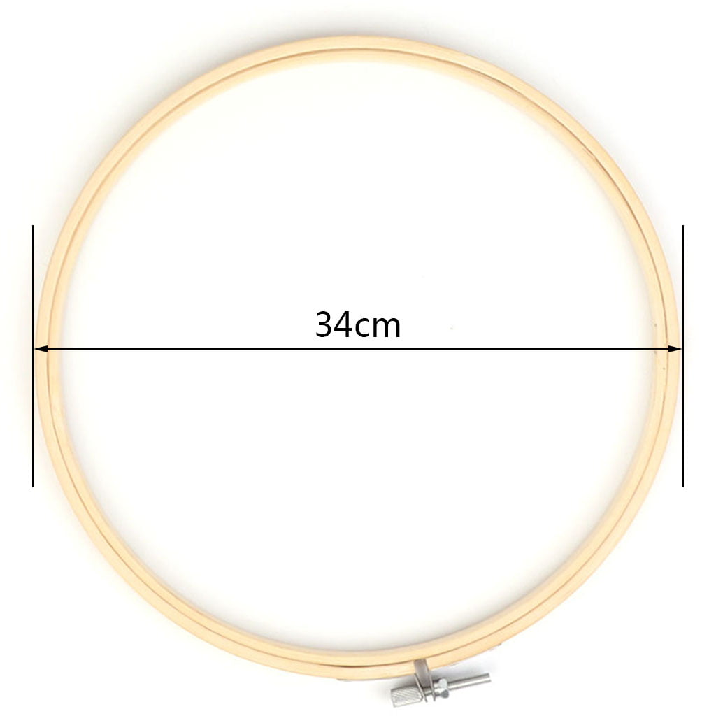 13cm-34cm Wooden Frame Hoop Embroidery Cross Stitch Ring Hoop Sewing Craft DIY