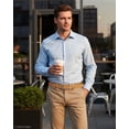 thumbnail image 4 of Timarkment Belts for Men Leather Black Brown Mens Belt Reversible Men's Belts One Belt Reverse Two Side, 4 of 7