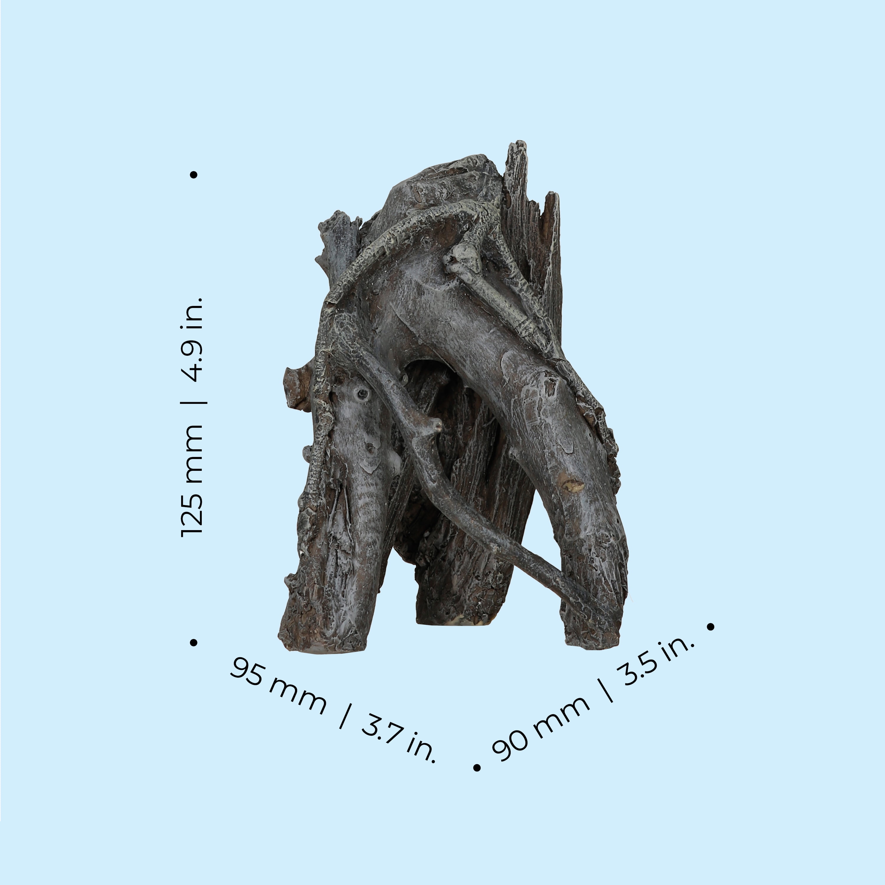 biOrb Aquarium Amazonas Root Sculpture, Resin, Small, Grey