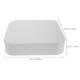 thumbnail image 2 of BALAHAPY Modern White Flush Mount Lamp Shade Cover Plastic Replacement for Studio and Office Ceilings, 2 of 7